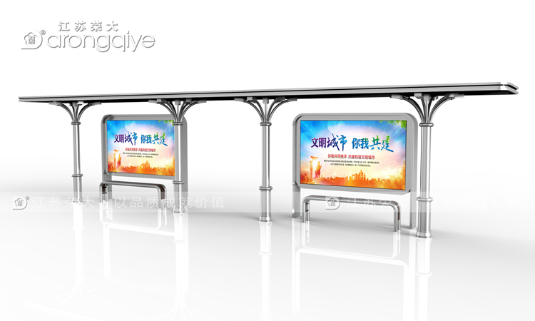 不銹鋼公交站候車亭，現代城市的獨特標志配圖一